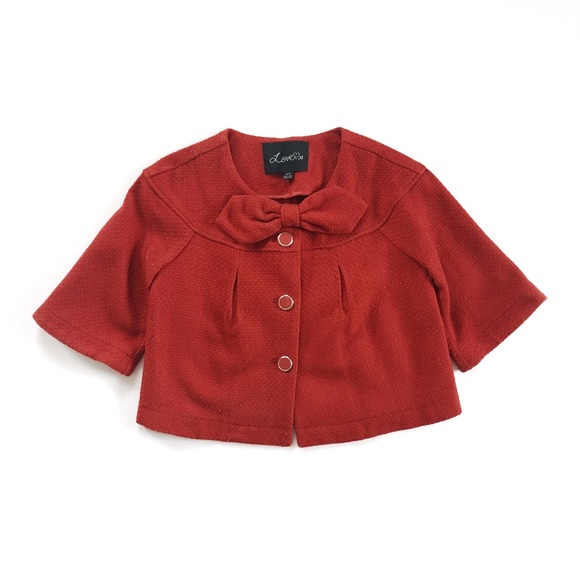Forever 21 Jackets & Blazers - FOREVER 21 Red Cropped Coat